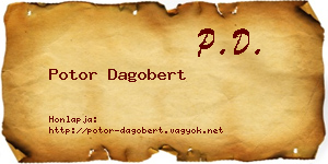 Potor Dagobert névjegykártya